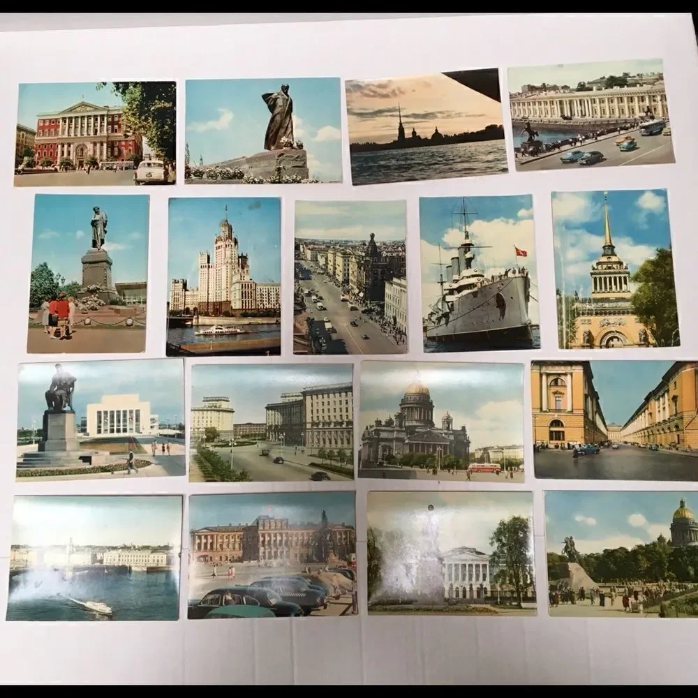 Vintage 1964/65 Russia/Leningrad postcards 24 pack‎